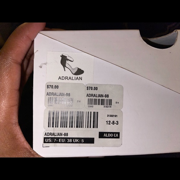 ALDO Black Single Strap Heel - Picture 4 of 4